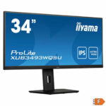 Οθόνη Iiyama XUB3493WQSU-B5 Μαύρο 75 Hz 34" UltraWide Quad HD