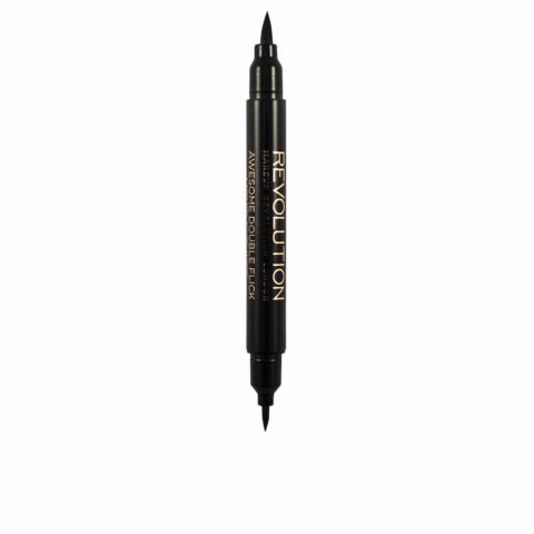 Eyeliner Revolution Make Up Double Flick Liquid Eyeliner Μαύρο 1 ml