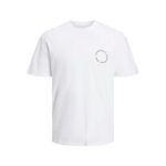 Ανδρική Μπλούζα με Κοντό Μανίκι Jack & Jones JJSUNSET TEE SS CREW NECK 12221013 Λευκό