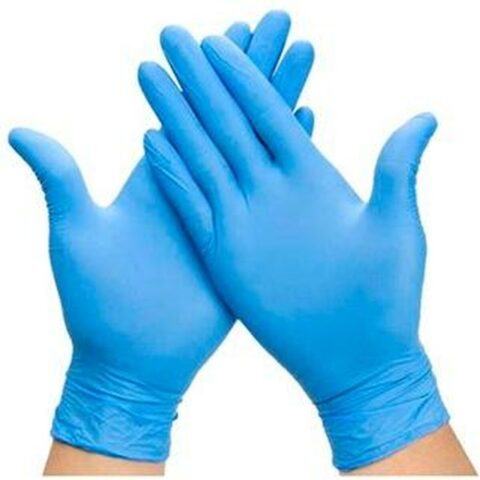 Γάντια μίας χρήσης βινυλίου M Μπλε Βινυλίου