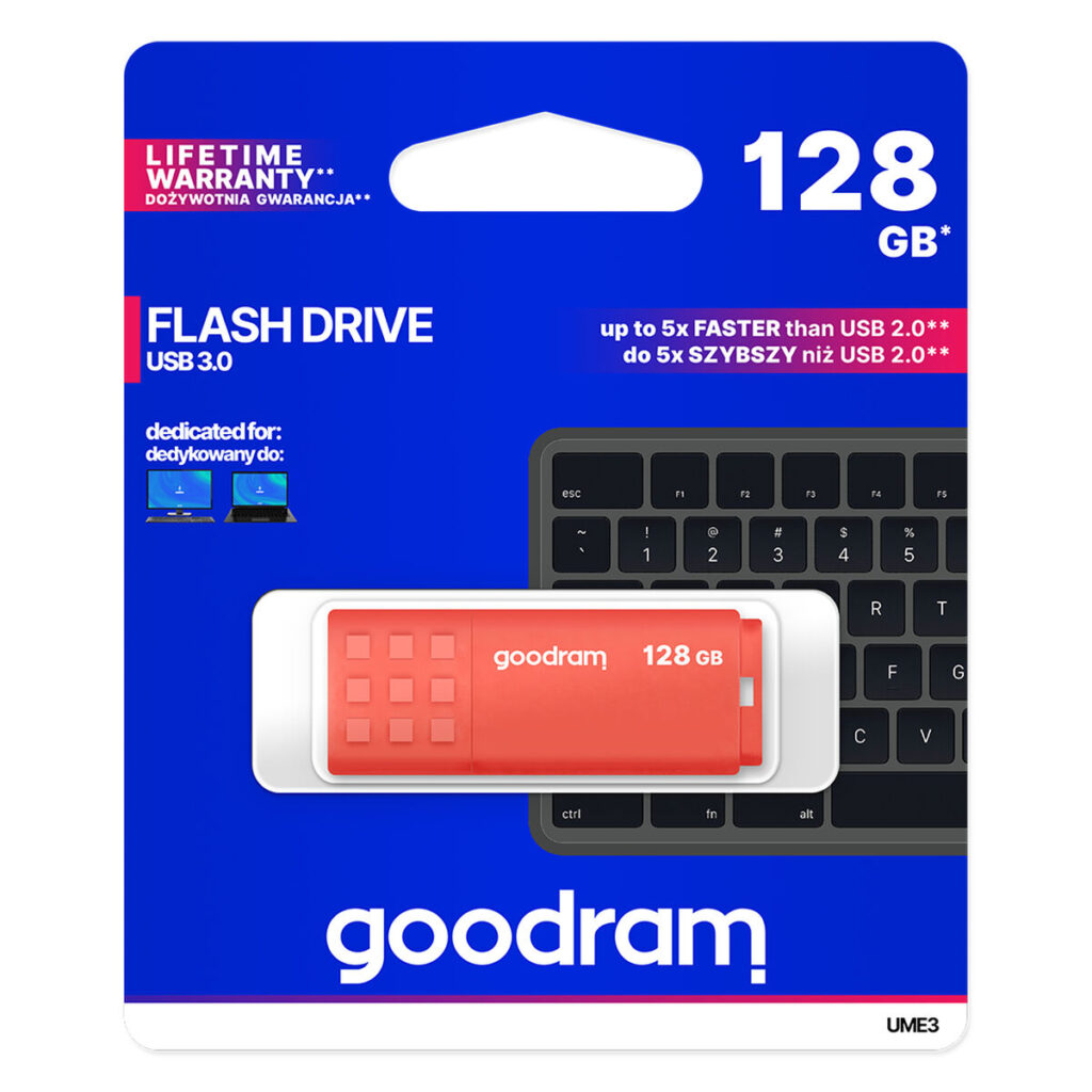 Στικάκι USB GoodRam UME3 Πορτοκαλί 128 GB
