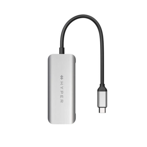 USB Hub Hyper HD41-GL Γκρι Μαύρο/Γκρι