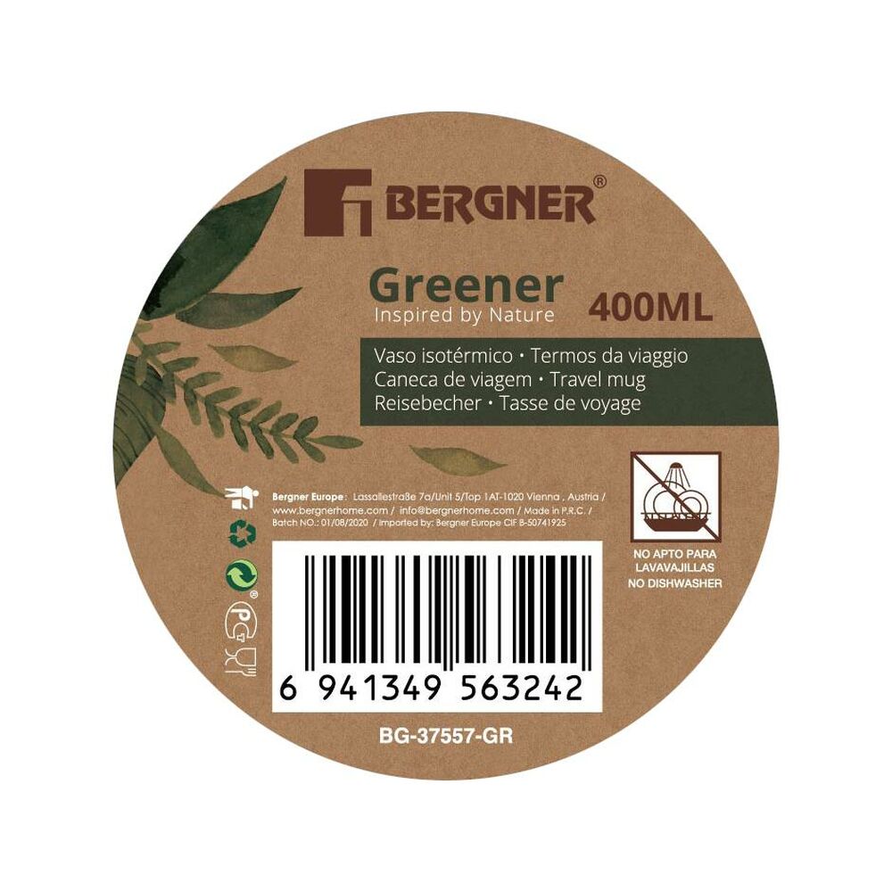 Θερμοσ Bergner GREENER 400 ml