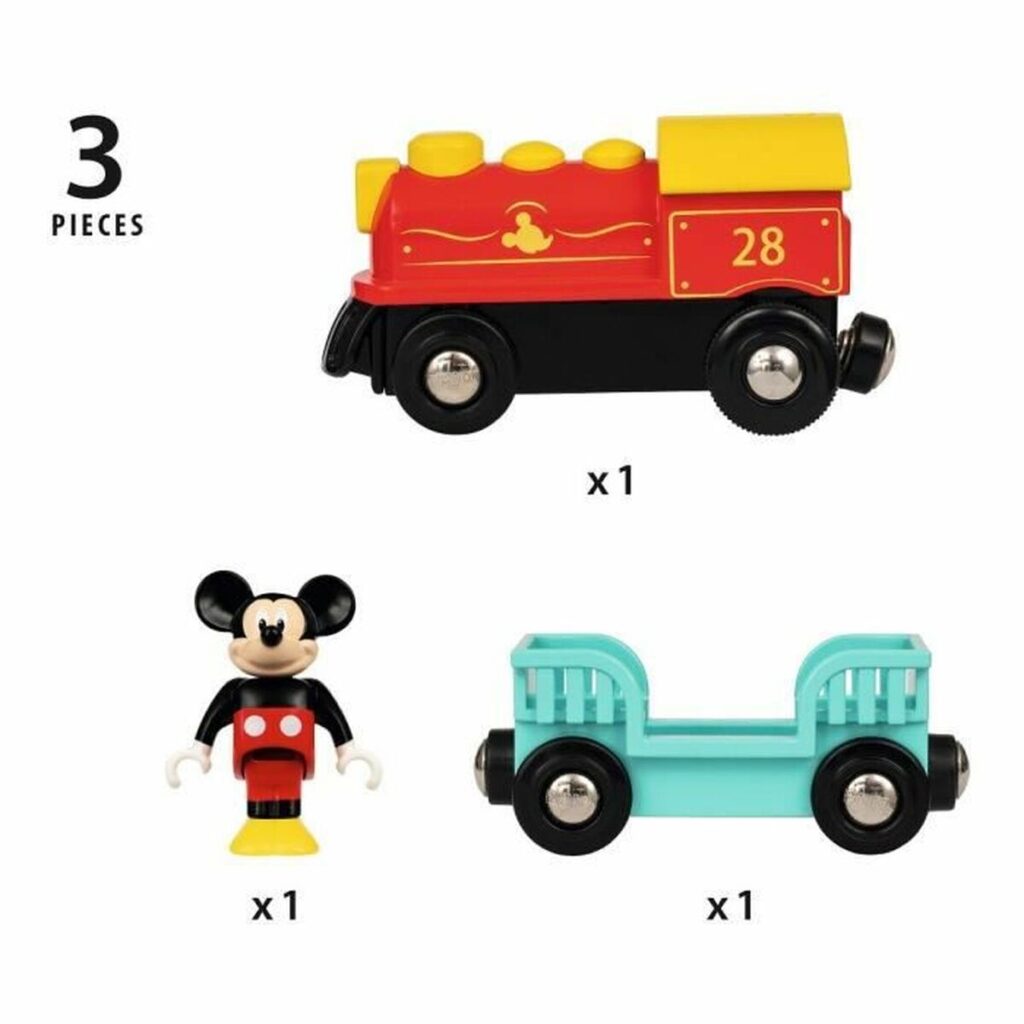 Playset Brio Micky Mouse Battery Train 3 Τεμάχια