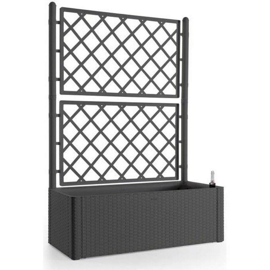 Αυτοποτιζόμενο Φυτευτή Stefanplast Natural Deluxe Ορθογώνιο 100 x 43 x 142 cm Ανθρακί