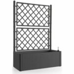 Αυτοποτιζόμενο Φυτευτή Stefanplast Natural Deluxe Ορθογώνιο 100 x 43 x 142 cm Ανθρακί