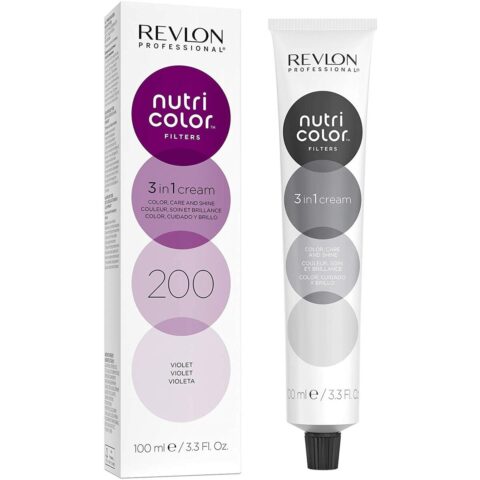 Μόνιμος Χρωματισμός σε Κρέμα Revlon Nutri Color Filters Βιολετί Nº 200 (100 ml)