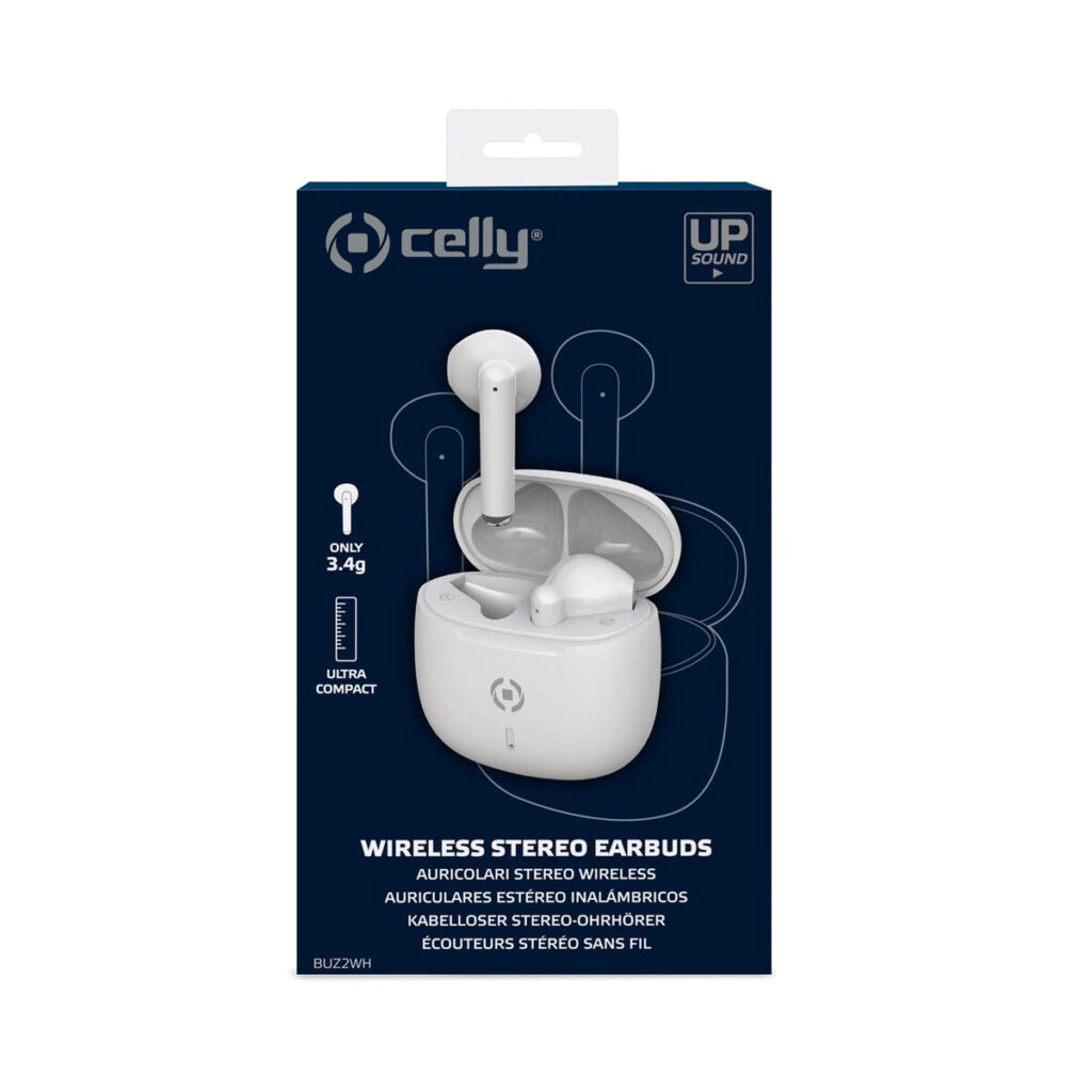 Bluetooth Ακουστικά με Μικρόφωνο Celly BUZ2 Λευκό