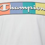 Μπλούζα με Κοντό Μανίκι Champion Crewneck