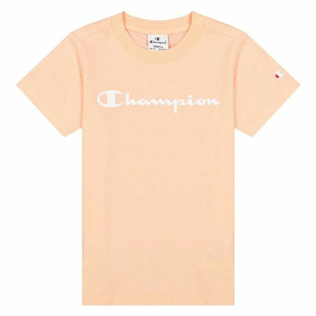 Παιδικό Μπλούζα με Κοντό Μανίκι Champion Crewneck T-Shirt Ροζ