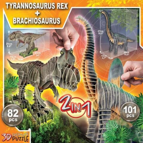 3D Παζλ Educa Δεινόσαυροι Παζλ x 2