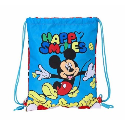 Σχολική Τσάντα με Σχοινιά Mickey Mouse Happy Smiles (26 x 34 x 1 cm)