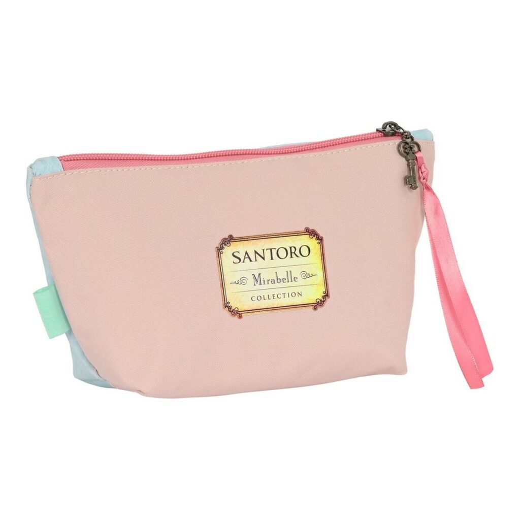 Τσάντα Ταξιδιού Santoro Estella Ροζ Ανοιχτό Πράσινο πολυεστέρας 300D 23 x 12 x 8 cm