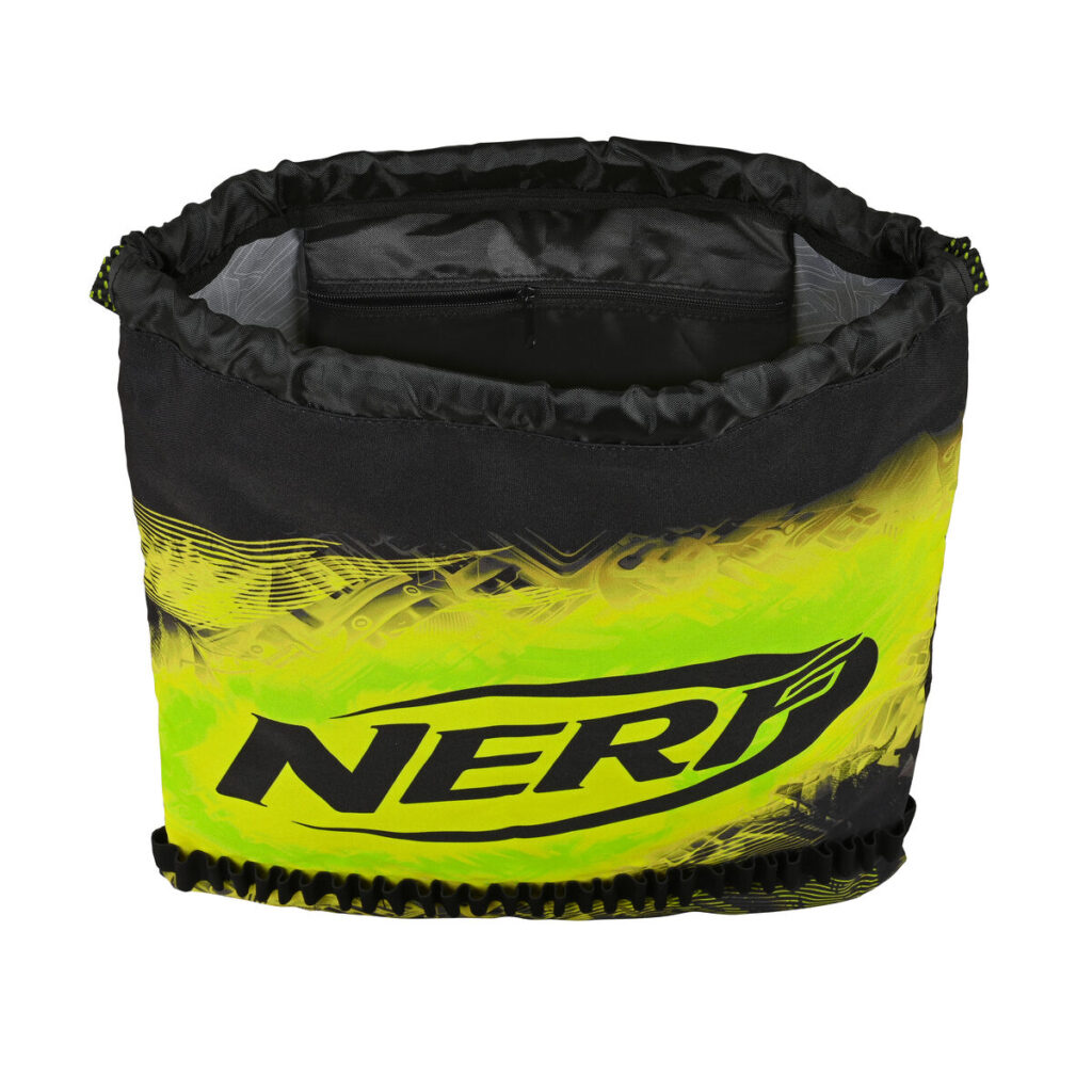 Σχολική Τσάντα με Σχοινιά Nerf Neon Μαύρο γκράφιτι (35 x 40 x 1 cm)