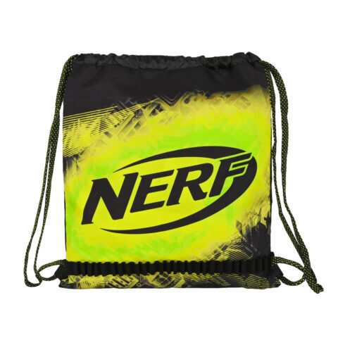 Σχολική Τσάντα με Σχοινιά Nerf Neon Μαύρο γκράφιτι (35 x 40 x 1 cm)