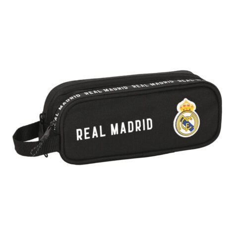 Διπλή Κασετίνα Real Madrid C.F. Corporativa Μαύρο 21 x 8 x 6 cm