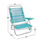 πτυσσόμενη καρέκλα Colorbaby Mediterran 47 x 48 x 80 cm Τυρκουάζ Λευκό