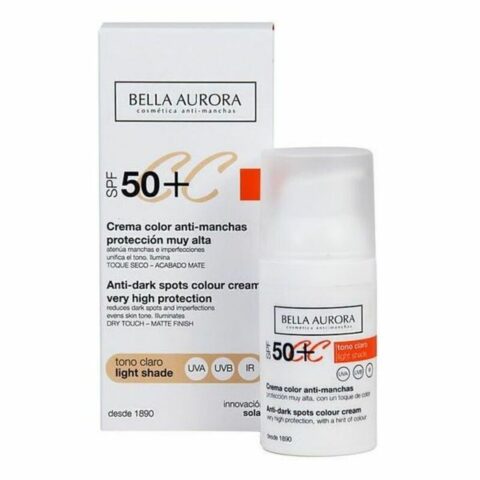 Κρέμα κατά των Ατελειών CC Cream Bella Aurora Φωτεινός Τόνος Spf 50 (30 ml)