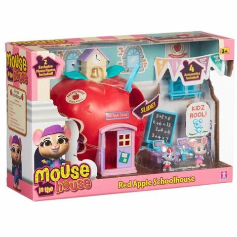Playset Bandai Mouse In The House Red Apple Schoolhouse 24 x 16