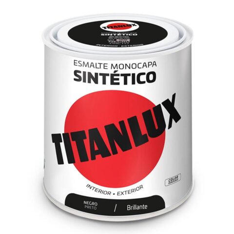 Συνθετικό σμάλτο Titanlux 5808993 250 ml Μαύρο