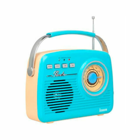 Φορητό ραδιόφωνο Bluetooth Lauson RA142 Μπλε Κρεμ AM/FM Vintage