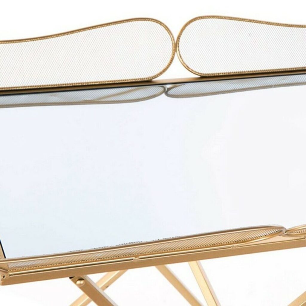 Βοηθητικό Τραπέζι DKD Home Decor Χρυσό Καθρέφτης Μέταλλο Ξύλο MDF 69 x 38 x 75 cm