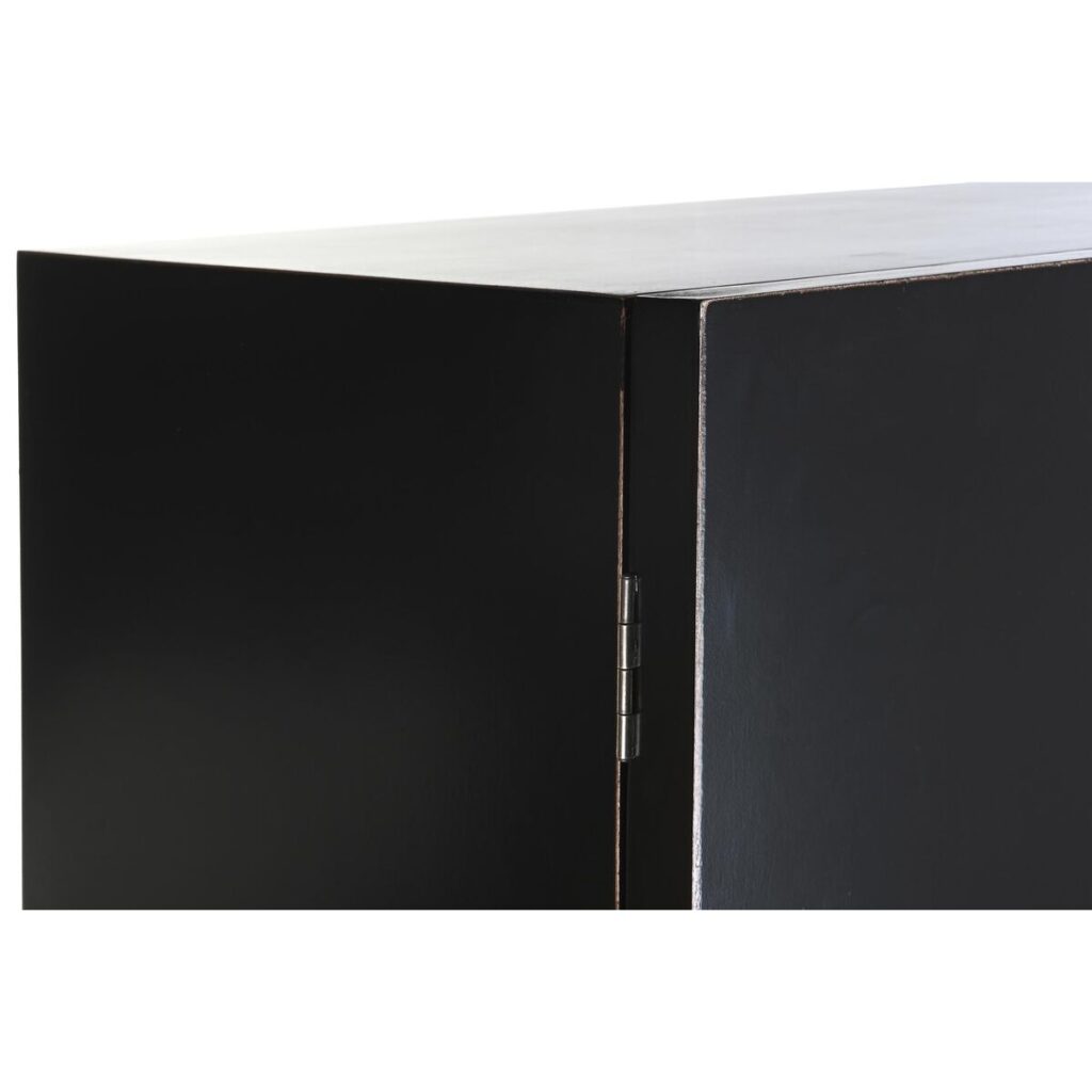 Ντουλάπι DKD Home Decor   110 x 50 x 180 cm Μαύρο Μέταλλο Λεύκες