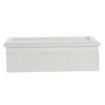 Κουτί για Ρολόγια DKD Home Decor 29 x 20 x 9 cm Κρυστάλλινο Λευκό Ελεφαντόδοντο Ξύλο MDF