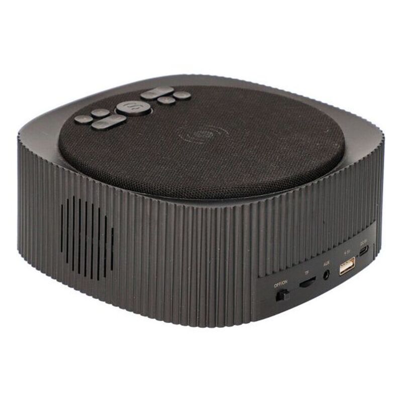 Ρολόι-Ραδιόφωνο με Aσύρματο Φορτιστή KSIX TP-8427542105581_BXCQI12N_Vendor Bluetooth 10W Μαύρο