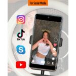 Επαναφορτιζόμενο Δαχτυλίδι Φωτός για Selfie KSIX Smartphone 10W