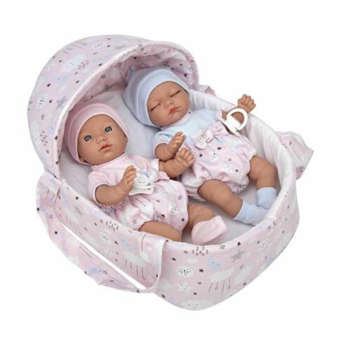 Κούκλα μωρού Arias Elegance Twins Καλάθι