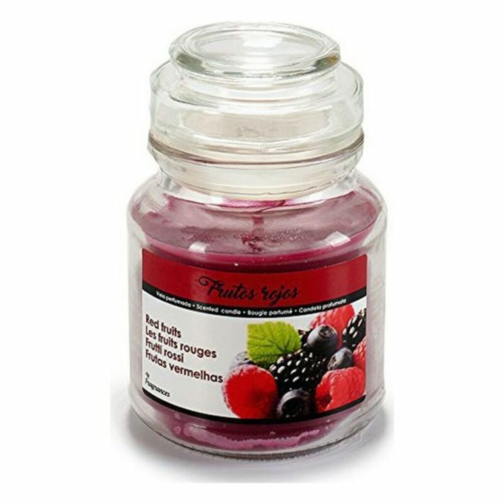 Αρωματικό Κερί Red Berries Κόκκινο Γυαλί Κερί 7 x 10 x 7 cm
