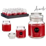 Αρωματικό Κερί Red Berries Κόκκινο Γυαλί Κερί 7 x 10 x 7 cm