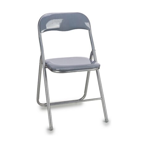 πτυσσόμενη καρέκλα Γκρι PVC Μέταλλο