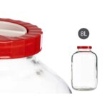 Γυάλινο βάζο Κόκκινο Διαφανές Πλαστική ύλη πολυπροπυλένιο (8 L)