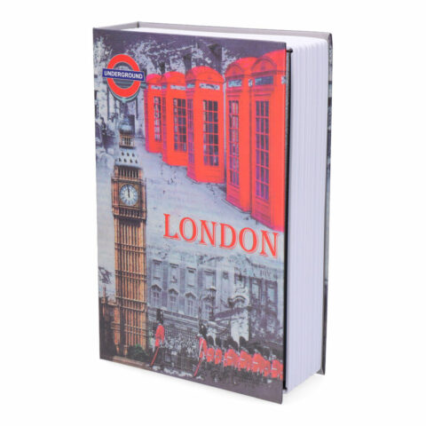 Χρηματοκιβώτιο σε σχήμα βιβλίου Micel CFC08 M13403 Λονδίνο Γκρι Χάλυβας