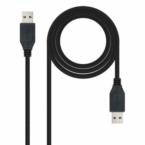 Καλώδιο USB 3.0 A σε USB A NANOCABLE 10.01.1002 Μαύρο