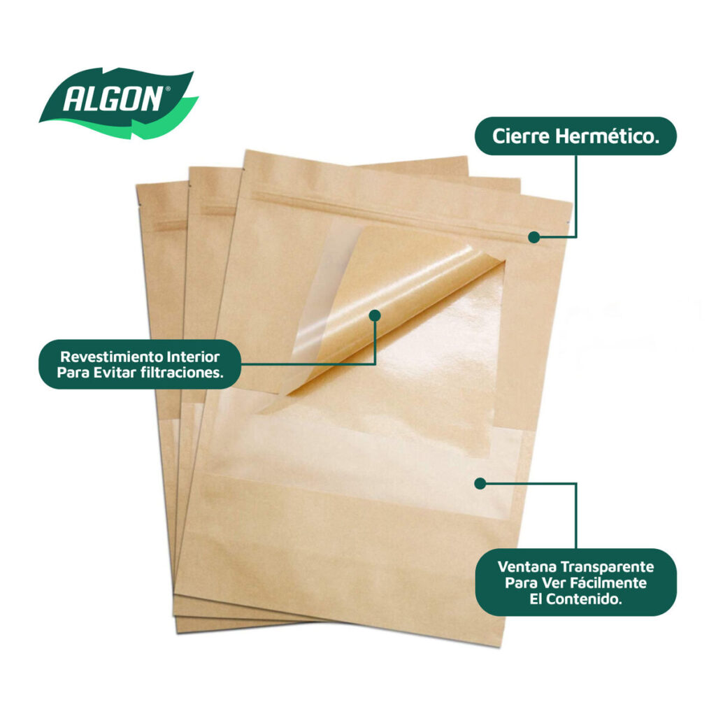 Σετ από Επαναχρησιμοποιήσιμες Τσάντες για τα Τρόφιμα Algon Ερμητικό Kλείσιμο 20 x 30 x 5 cm 12 Μονάδες