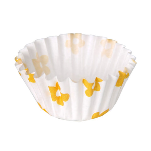 Καλούπια για Muffins Algon Κίτρινο Λουλούδι Αναλώσιμα 14 x 2