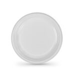 Σετ επαναχρησιμοποιήσιμων πιάτων Algon Στρόγγυλο Λευκό Πλαστική ύλη 17 cm 100 Μονάδες