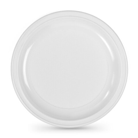 Σετ επαναχρησιμοποιήσιμων πιάτων Algon Στρόγγυλο Λευκό 28 cm Πλαστική ύλη 3 Μονάδες