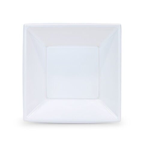Σετ επαναχρησιμοποιήσιμων πιάτων Algon Τετράγωνο Λευκό Πλαστική ύλη 18 x 18 x 4 cm x6