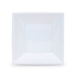 Σετ επαναχρησιμοποιήσιμων πιάτων Algon Τετράγωνο Λευκό Πλαστική ύλη 18 x 18 x 4 cm 12 Μονάδες