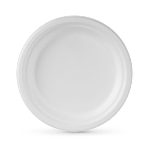 Σετ πιάτων Algon Στρόγγυλο Λευκό Ζαχαροκάλαμο Αναλώσιμα 22 cm 5 Μονάδες