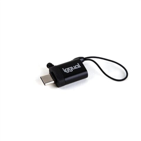 Αντάπτορας USB C σε USB iggual IGG318409 Μαύρο
