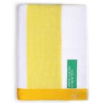 Πετσέτα θαλάσσης Benetton BE041 Κίτρινο 160 x 90 cm (90 x 160 cm)
