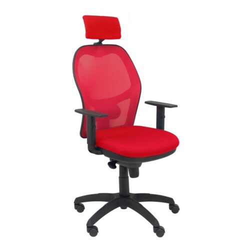Καρέκλα γραφείου με κεφαλάρι Jorquera P&C 10CRNCR Κόκκινο
