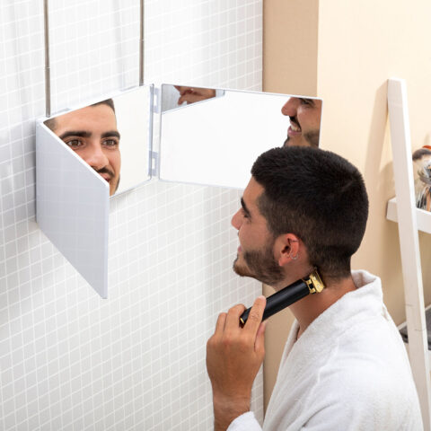Καθρέπτης μπάνιου με LED φως και 360º όραση SelfKut InnovaGoods