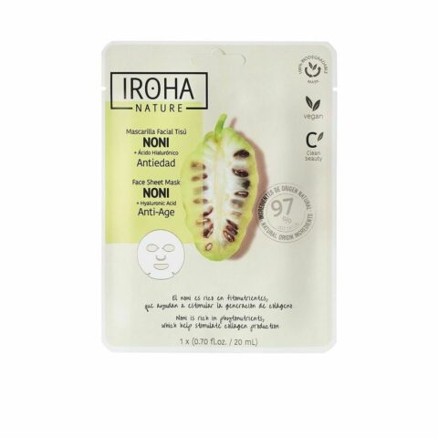 Αντιγηραντική Μάσκα Ενυδάτωσης Iroha Nature Mask Υαλουρονικό Οξύ (x1) (20 ml)