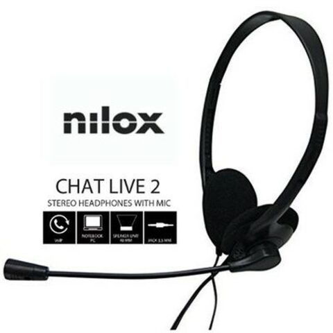 Ακουστικά με Μικρόφωνο Nilox Control Vol